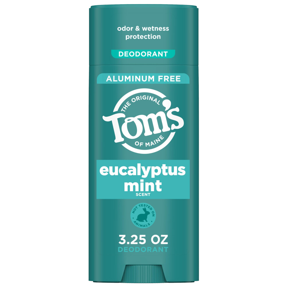 Tom Z Maine Tom's Of Maine Complete Protection Aluminum-Free Natural Deodorant Eucalyptus Mint 3.25 Oz