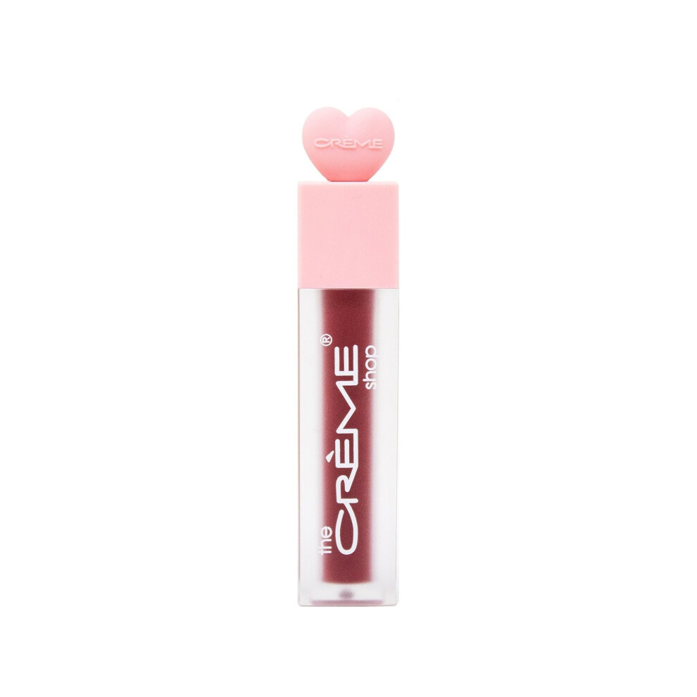 Crme -Butikken The Creme Shop's Ultra-Moisturizing 12Hr+ Long-Lasting Glossy Lip Stain - Sunflower Seed Oil & Glycerin Infused For Soft Hydrated Lips - Love Punch