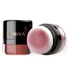 Ansiktsrouge Pulver Makeup Mjuk Svampblush för Kinder Långvarig Makeup Highlighter - Matt Finish (Höstbär)