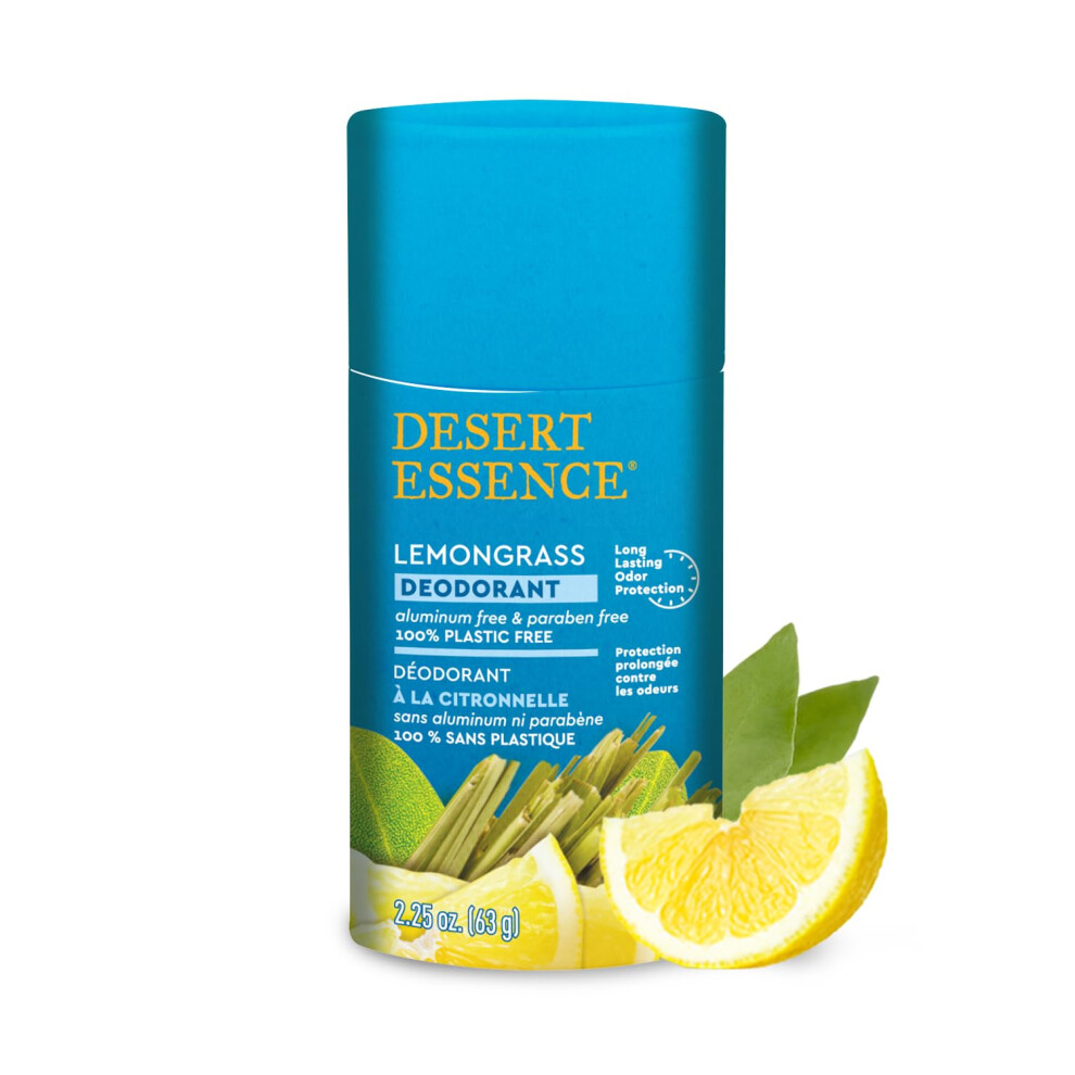 Photos - Deodorant OZ Racing Desert Essence Eco-friendly Tea Tree  - 100 Plastic Free Aluminum Free & Paraben Free for Women & Men 2.25 oz (Lemo 