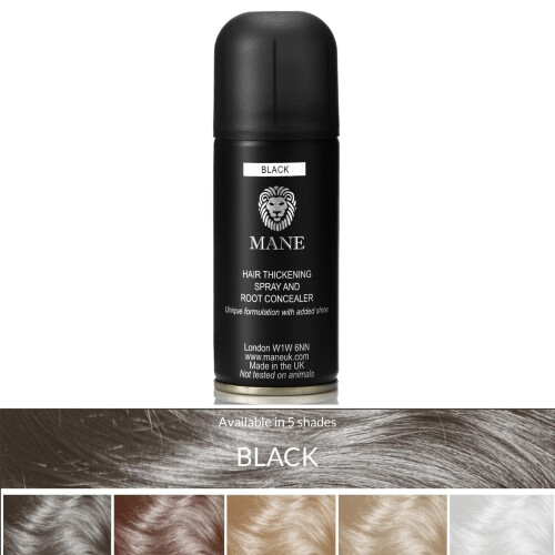 MANE Haarverdichtendes Faserspray (100 ml Schwarz) 1