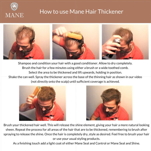 MANE Haarverdichtungs-Faserspray (200 ml Grau) 2