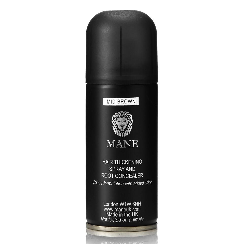 Hriva Brown Mane Hair Thickening Fiber Spray (100Ml Medium )