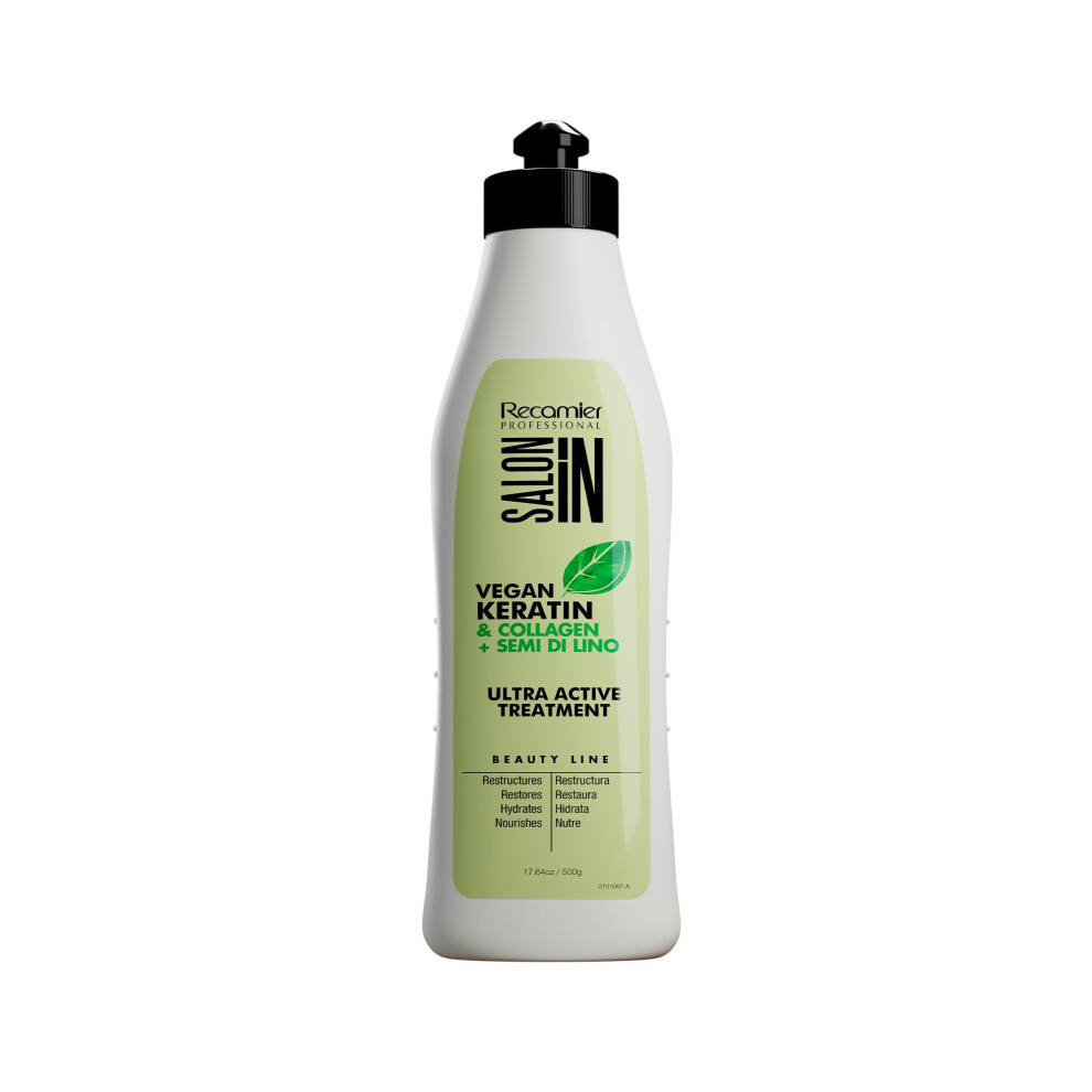 Profesion Lne Z Skanie Recamier Professional Salon In Vegan Keratin And Collagen Hair Ultra Active Treatment 17.64Oz