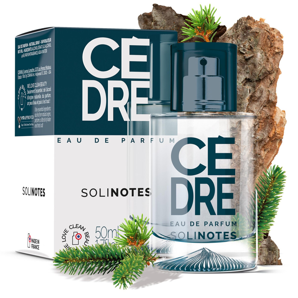 Solinotes Paris Solinotes Cedarwood Perfume For Men - Eau De Parfum | Refined Woody And Soothing Fragrance - Made In France - Vegan - 1.7 Fl.oz