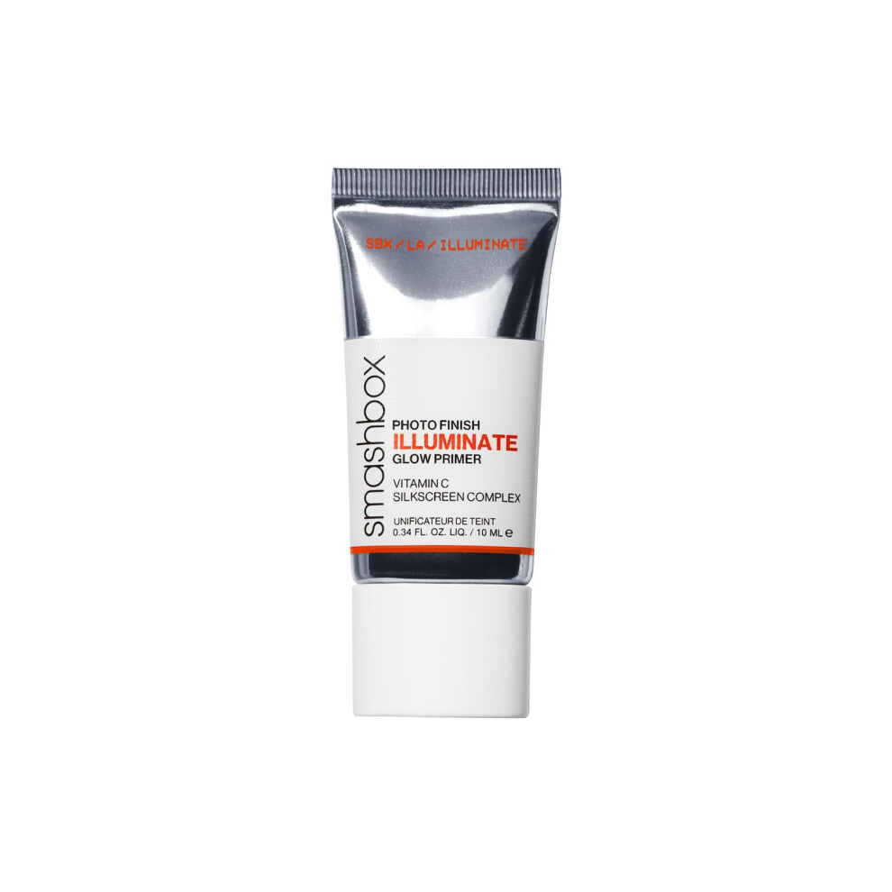 Smashbox Photo Finish Illuminate Glow Makeup Primer for Instant Luminosity and 48-Hour Hydration - Travel Size  0.34 fl oz