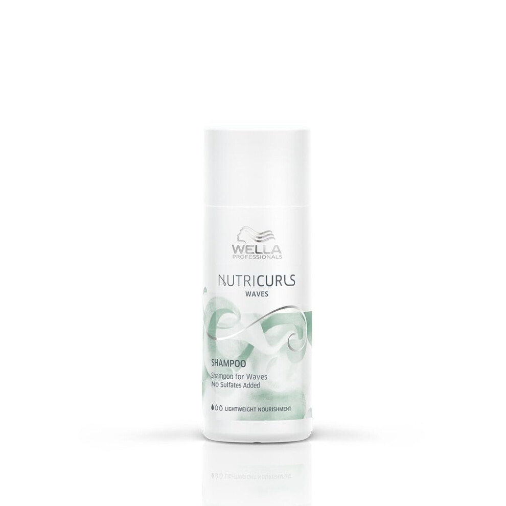 Shampooing Wella Professionals Nutricurls pour ondulations | Formulé avec le complexe Nourish-In | Nourrit et définit les ondulations | Formulé s