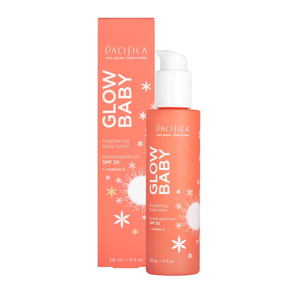 Pacifica SPF 30 Body Lotion - Glow Baby Brightening Vitamin C Body Moisturizer -w/Broad Spectrum UVA/UVB SPF 30 Sun Protection - Clean Beauty Vegan &