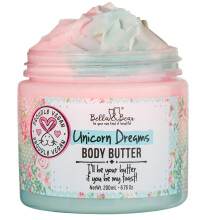 Bella & Bear Unicorn Dreams Maslo do ciala - Pielegnacja skry Weganski, wolny od okrucienstwa odzywczy krem ??maslany - Nawilzajaca i nawilzajaca pi