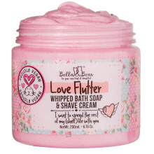 Bella & Bear Love Flutter Whipped frdoszappan s borotvlkoz krm - Testpol noknek s lnyoknak - Perfect Bar Soap Alternative - Termszetes boro