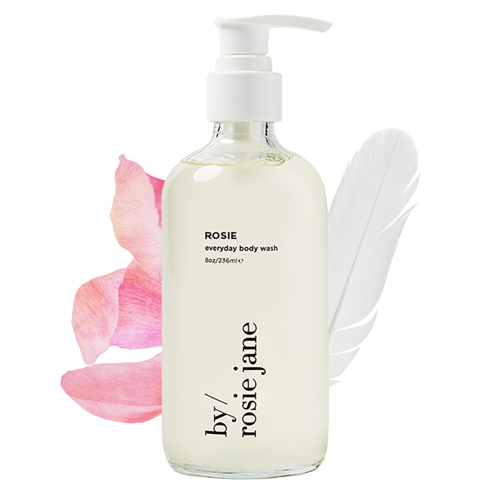 By Rosie Jane Everyday Body Wash (Rosie) - Hydrating Body Wash Made with Organic White Tea Extract & Cocoa Extract - Repairs Skin Elasticity & Collage