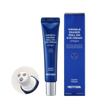 PS.PRETTYSKIN Krem pod oczy roll on z hydrolizowanym kolagenem i koncwka kulki ze stali nierdzewnej - Roller pod oczy uelastyczniajacy Zmarszczki Op