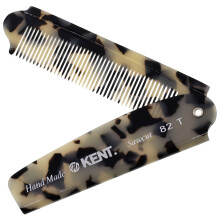 Kent 82T Handmade Folding Pocket Comb for Men  Fine Tooth Hair Comb Straightener for Everyday Grooming Styling Hair  Beard or Mustache  Use Dry or wit
