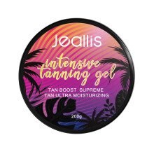 Jeallis Gel de Bronzage Intensif Luxe Pêche, Accélérateur de Bronzage Exterieur et Lits de Bronzage