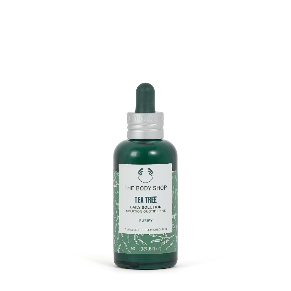 The Body Shop Tea Tree Daily Solution Serum - Purifying - For Oily  Blemished Skin - 1.69 Fl Oz