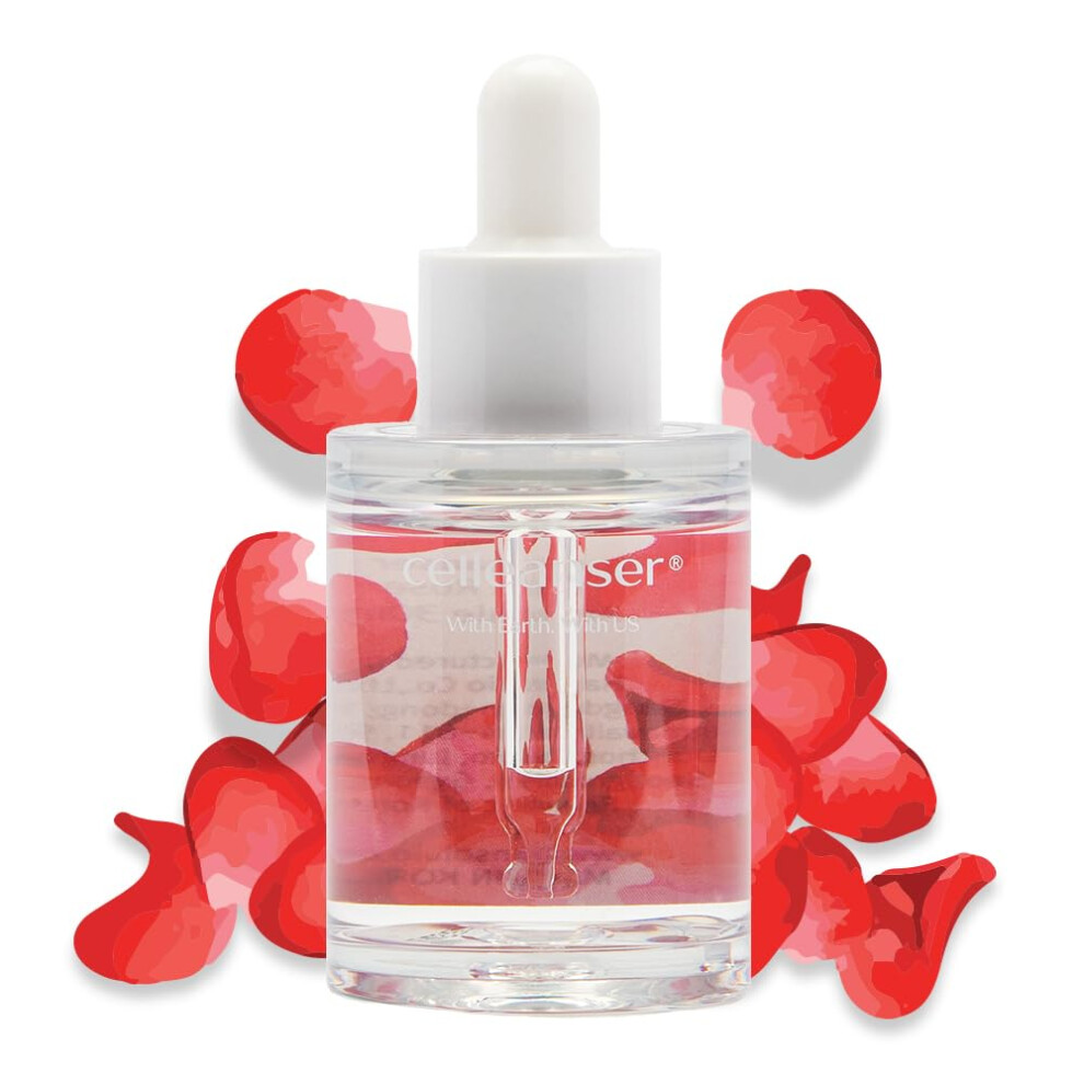 Celleanser Real Ampoule 100% One Ingredient Extract Water For Facial Skin Care 30Ml / 1.01 Fl.oz (Real Rose Ampoule)