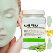 Poudre de Masque Jelly Ouhans pour Soins, Masques en Gel Aloe Vera Hydratants, Masque en Caoutchouc