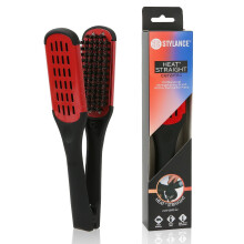 STYLANCE Boar Bristle Clamp H?rb?rste Keramisk dobbeltsidet b?rsteklemme Glattemiddel Udfiltring og styling af h?r