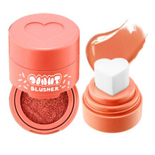 Stamp Flydende Blush Stamp Blush med hjerteformet applikator Naturlig langvarig Blush Let og luftig makeup til kvinder (3)