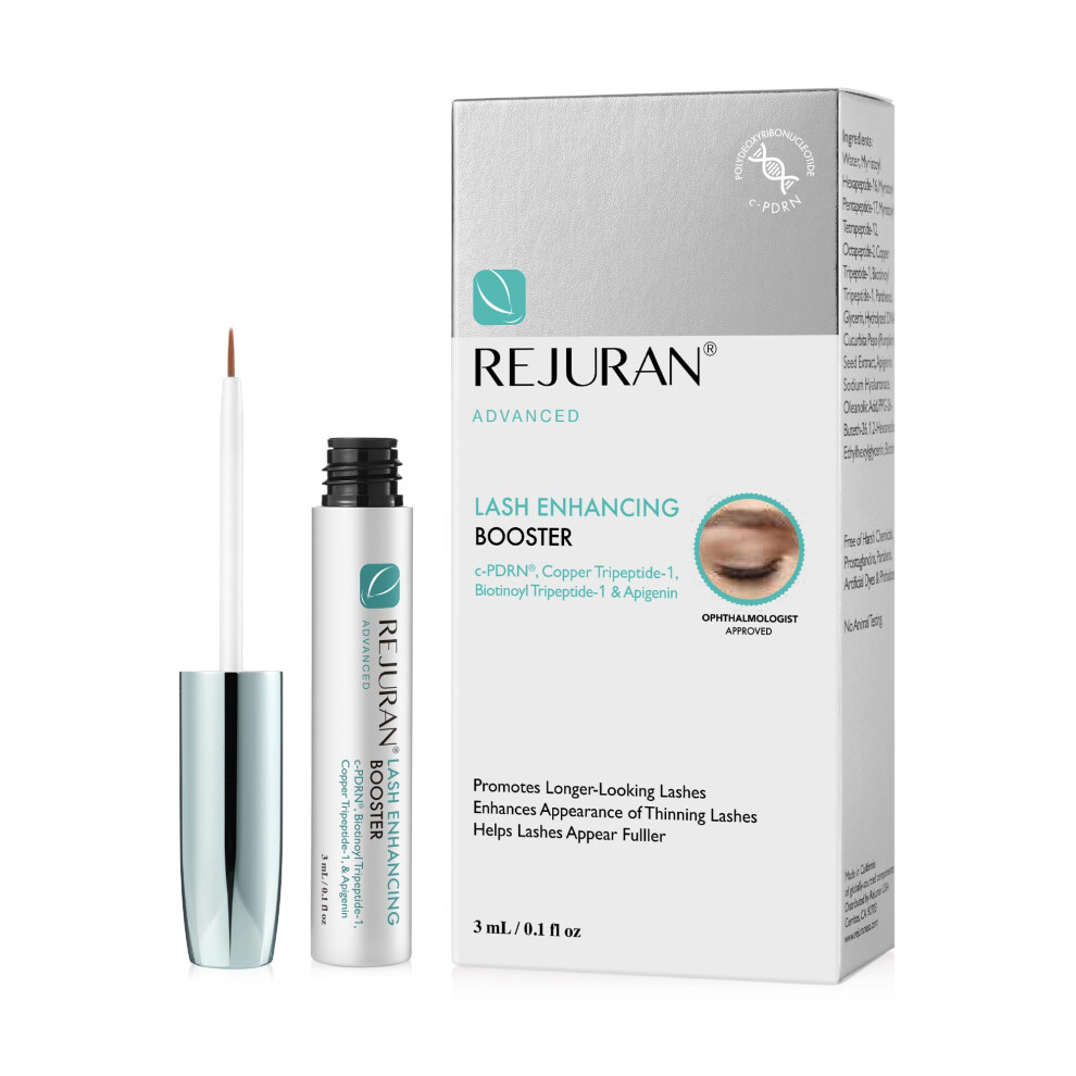 Rejuran Advanced Lash Enhancing Booster C-Pdrn - Eyelash Growth Serum For Fuller Stronger Healthier Lashes With Biotin And C-Pdrn (0.10 Fl Oz)
