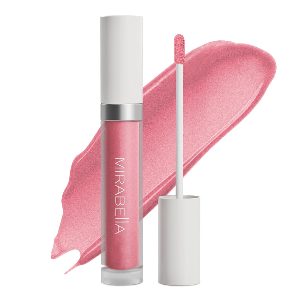 Mirabella Luxe Advanced Lip Gloss, Feuchtigkeitsspendender, Nicht Klebender, Hochgl Nzender Lipgloss F R Frauen, Angereichert Mit Vitamin E Und J-image