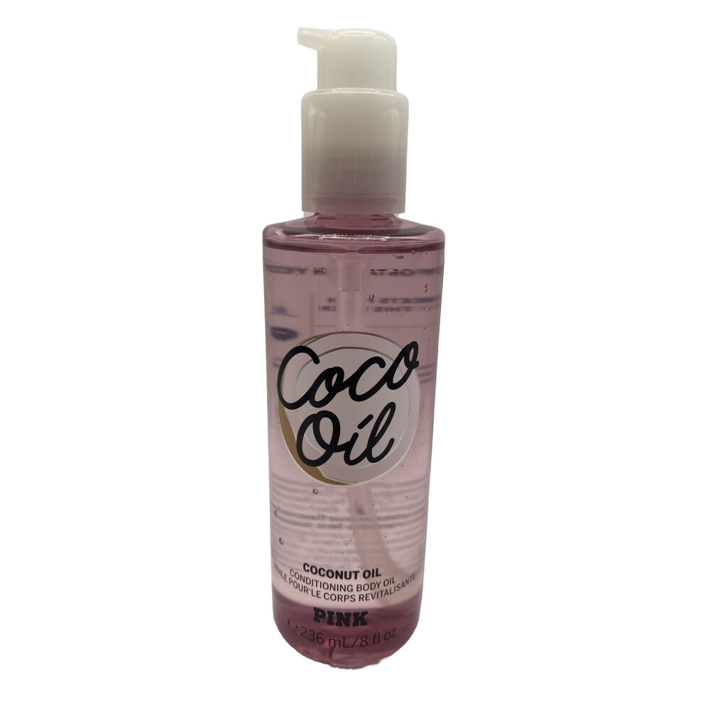 Victoria's Secret Coco Oil Conditioning Body Coconut Oil 8 Fluid Ounce Pink