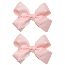 HAIRBOWS lnyok 2 csomag Grosgrain hajmasnit csoms ktssel a hajcsatokon minden korosztly s hajtpus esetn 6 hvelykes masni vilgos rzsaszn