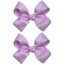 HAIRBOWS lnyok 2 csomag Grosgrain hajmasnival, csoms ktssel a hajcsatokon minden korosztly s hajtpus esetn 6 hvelykes masni knnyu orchidea