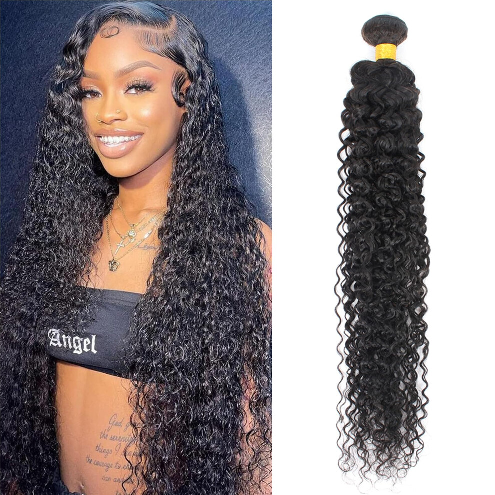 Royal Impression Unisex 12A Water Wave Bundles Human Hair 28 Inch Water Wave Human Hair One Bundles 100% Unprocessed Brazilian Virgin Hair Wet And Wavy Human
