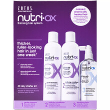 NUTRI-OX Starter-Set fr coloriertes, dnner werdendes Haar | Dickeres, voller aussehendes Haar | Pfefferminze | Klinisch und dermatologisch getestet