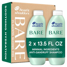 Head & Shoulders BARE Dandruff Shampoo Twin Pack Bezsulftov lahve bez barviv a bez silikonu Bezpecn pro vechny typy vlasu 13,5 fl oz kad (sada