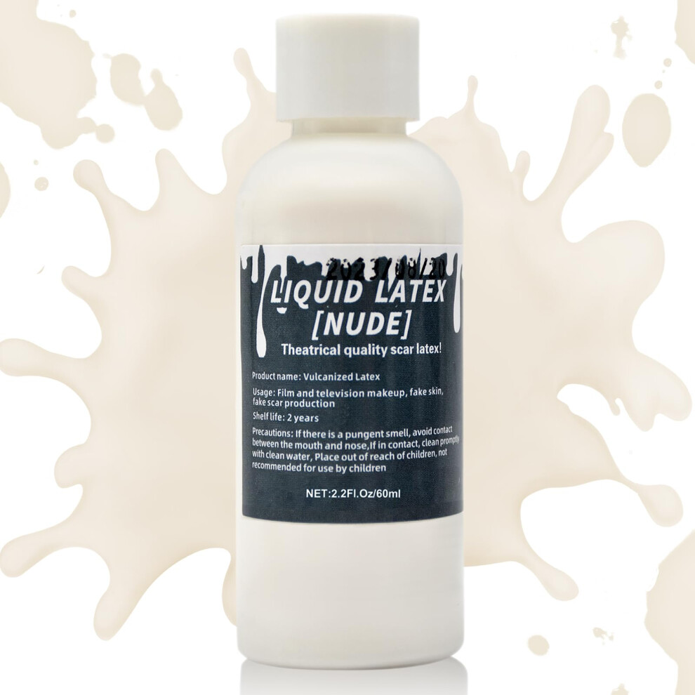 2,2 Uncji Plynny Lateks Halloween Zestaw Do Makijazu Sfx Przezroczysty Klej Klej Lateksowy Do Skry Specjalne Efekty Kostiumowe Dla Realistycznych Bl-image