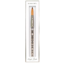 KIARA SKY Black Crystal Acrylic Nail Brush - Professional Nail Tool - Nail Kolinsky Brush - 100% Kolinsky Hand Crafted Nail Tools - Long Lasting Nail