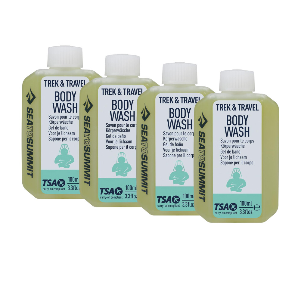 Sea to Summit Trek and Travel Liquid Body Wash Soap  4-Pack (4 x 89ml Bottles)-image-OPC-PGMCVCZ-NEW