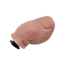 (A:Single toe(Hairless)) 3D Big Toe Crocodile Charm Shoe Accessories Fun Toe Shoe Big Toe Croc With Hairy