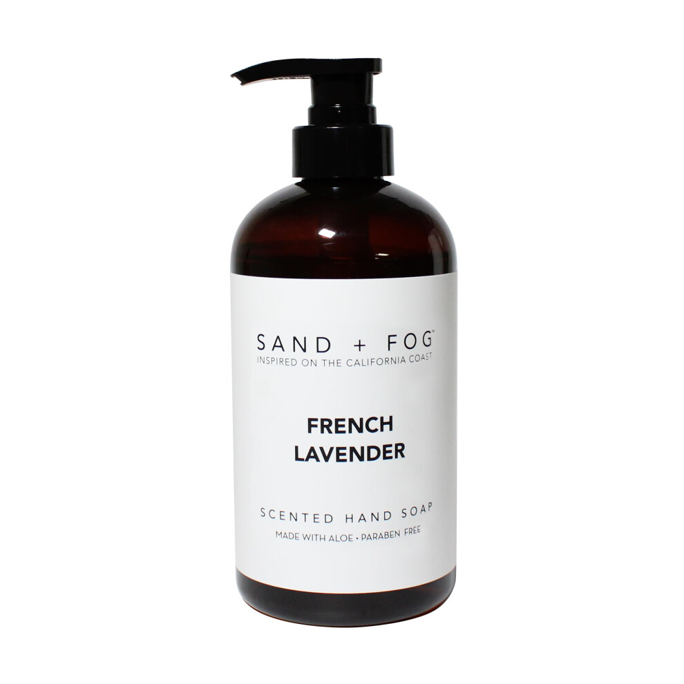 Sand + Fog Lavender French - Scented Liquid Hand Soap - Moisturizing Hand Soap - Made With Aloe - Paraben Free- 20 Oz