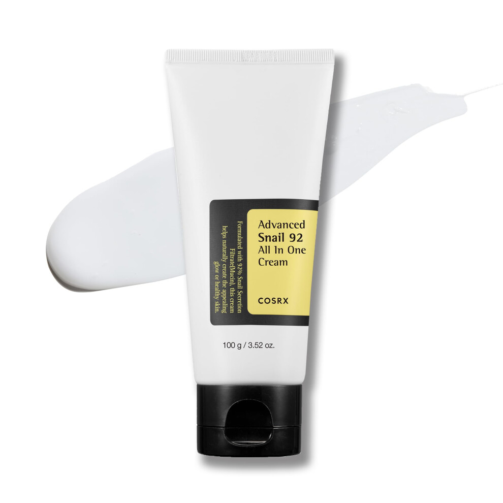 COSRX Snail Mucin 92% Moisturizer  Daily Repair Face Gel Cream Tube Type for Dry  Sensitive Skin  Not Tested on Animals  No Parabens  No Sulfates  No