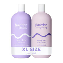 Function of Beauty ampon a kondicionr pro vlnit vlasy 22 oz kad - S fermentovanou rovou vodou pro poslen a arganovm olejem pro zven lesk