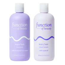 Funkce Beauty Sada amponu a kondicionru pro vlnit vlasy 11 oz - S fermentovanou rovou vodou pro poslen a arganovm olejem pro zven lesku a