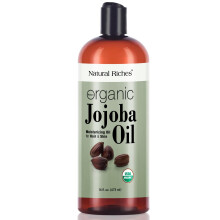 Natural Riches organikus jojobaolaj tiszta (16 oz) | Hidratl olaj arcszorzetre, borre s krmkre hidegen sajtolt hexnmentes alaphordoz olaj.