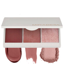 Mirabella Spellbound Pro Face Trio Powder and Cream Blush Palette med pulver Highlighter Letvægt & Buildable Color Blush For kinder skaber et fej