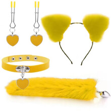 (style 26) Anal Sex Toys Fox Tail Butt Plug Sexy Plush Cat Ear Headband With Bells Necklace Set Massage Sex toys For Women Couples Cosplay
