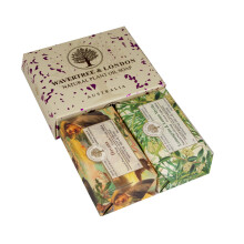 Wavertree & London Duo Gift Box (2 Bars) - 7oz Havana and Lemongrass & Lemon Myrtle Scented Triple Milled Natural Soap Bars - Pure Plant Oil Soap Bar