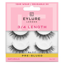 Eylure Pre-Glued Wispy Light Texture Eyelashes No.117 Twin Pack