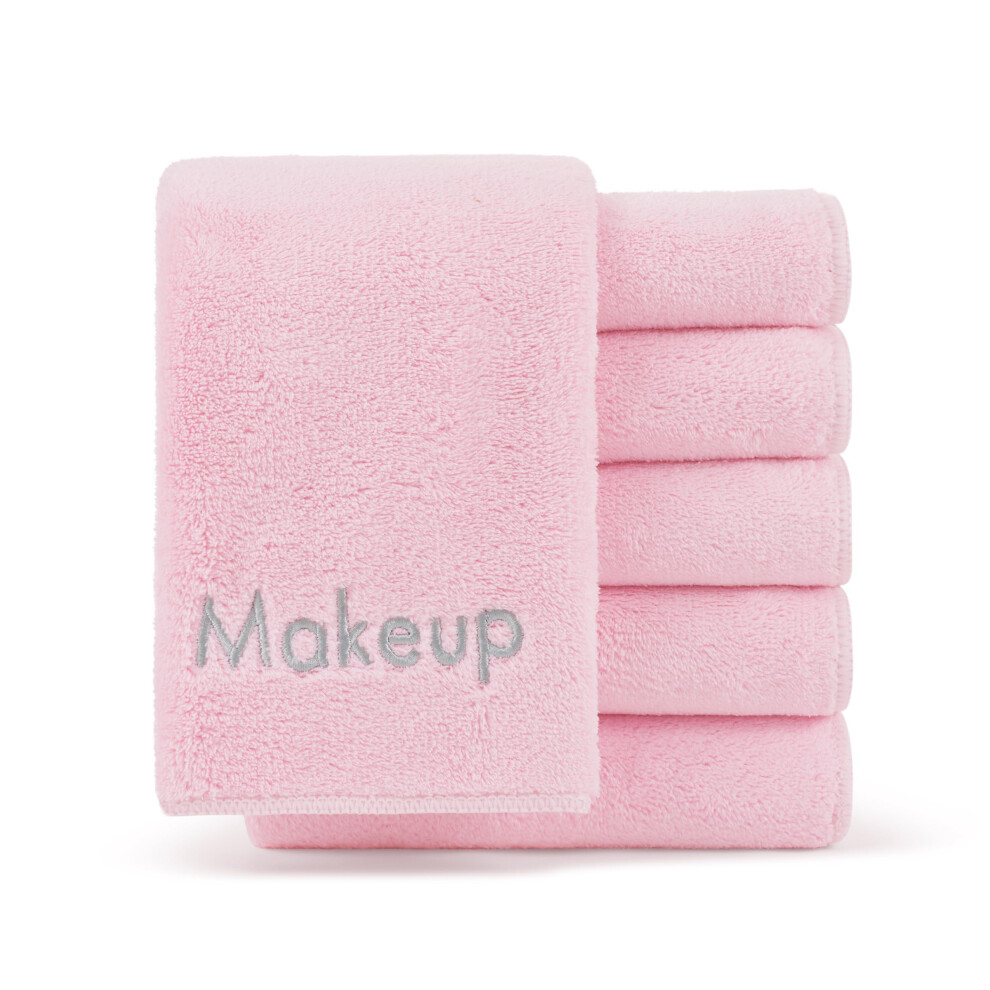 Arkwright Llc Arkwright Makeup Remover Wash Cloth - Pack Of 6 - Ultra Soft & Gentle Microfiber Coral Fleece Small Fingertip Towels Decorative Powder Room & Guest B