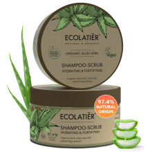 amponov peeling a peeling na pokoku hlavy s organickm aloe vera - hydratacn posilujc vlasov peeling pro rust Vegan 97,4% prrodn jemn hydra