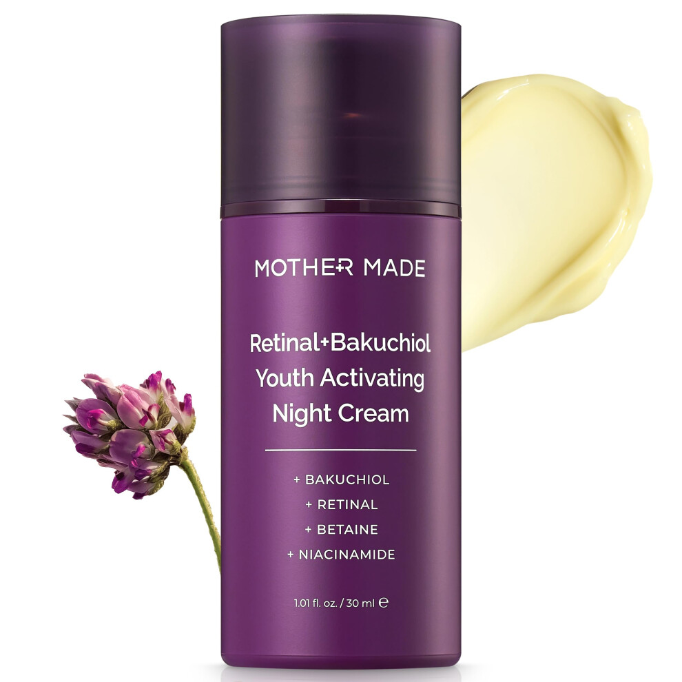 Mor Lavet Mother Made Retinol Bakuchiol Night Cream 1 Fl Oz Korean Retinal Face Cream To Firm Skin Reduce Wrinkles Fine Lines Signs Of Aging Antiaging Sm