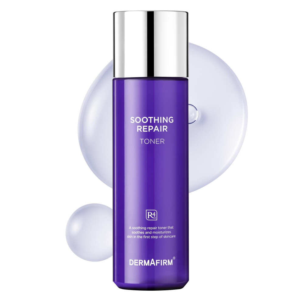 Dermafirm Soothing Repair Face Toner R4 | Hydrating Moisturizing & Soothing Toner For Skin Troubles W/Eucalyptus Peptide & Collagen | Gentle For All
