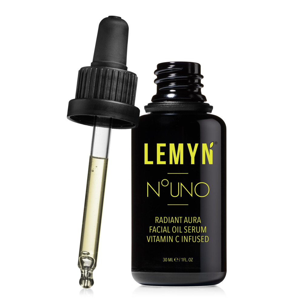 Lemyn Organics Hydrate & Glow Face Oil - Vitamin C & E Serum | Freshly Made & 100% Natural | Boosted Hydration & Enhanced Elasticity & Firmness - Hand