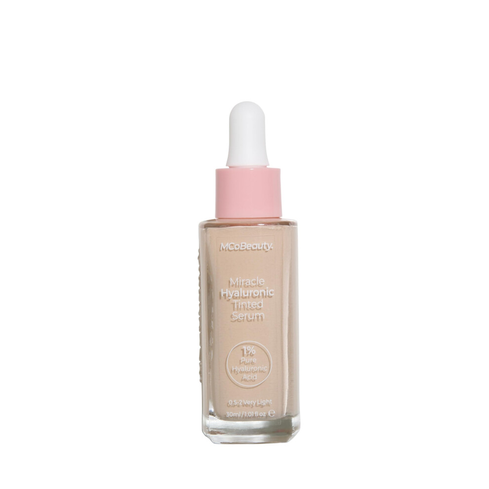 Mcobelleza Mcobeauty Miracle Hyaluronic Tinted Serum 0.5-2 Very Light Hydration & Glow For Radiant Skin Vegan Cruelty Free Cosmetics